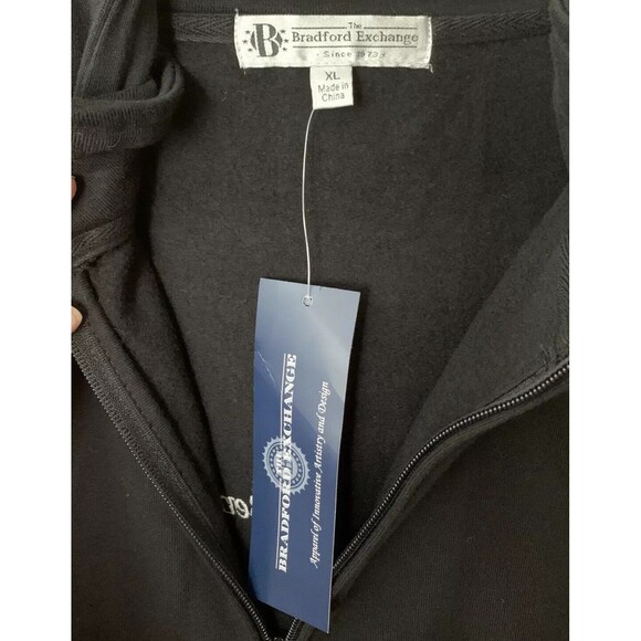 The Bradford Exchange HOODIE Dr Maya Angelou Embroidered Black Zip XL NEW B4 - Picture 4 of 5